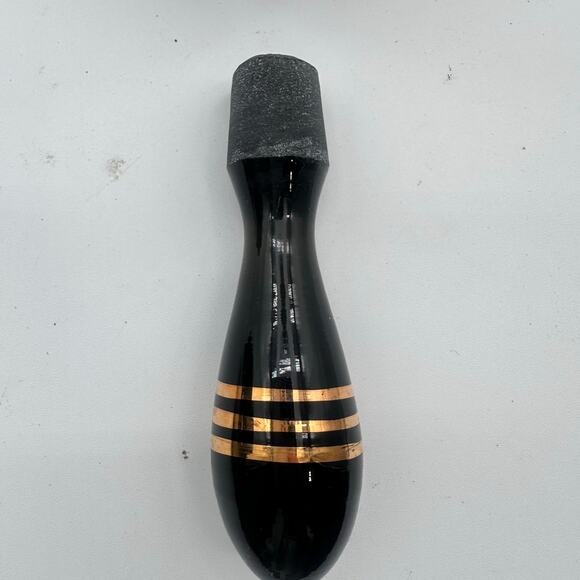 Vtg Moody Czech Bohemia Smokey Glass Decanter Gold Trim 11” carafe Green Gray - Picture 2 of 16